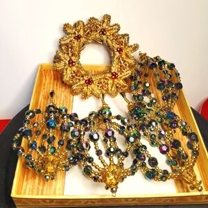 Handmade Christmas Ornaments lot of five